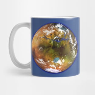 Terraformed Mars Globe Mug
